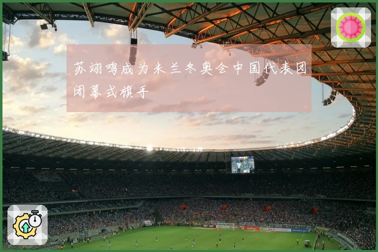 苏翊鸣成为米兰冬奥会中国代表团闭幕式旗手